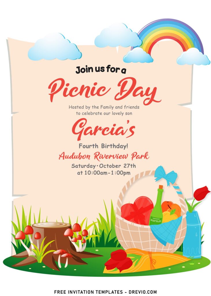 10+ Family Picnic Party Invitation Templates For Your Kid's Upcoming Birthday