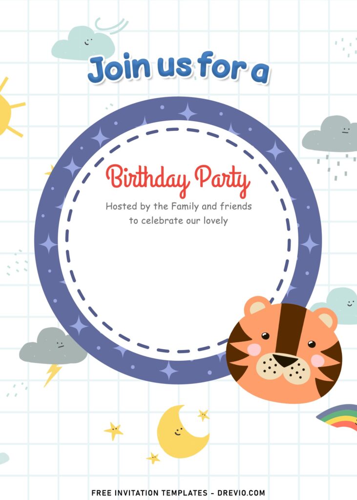 Invitation Template of 11+ Birthday Invitation Templates With Adorable Party Animals 6