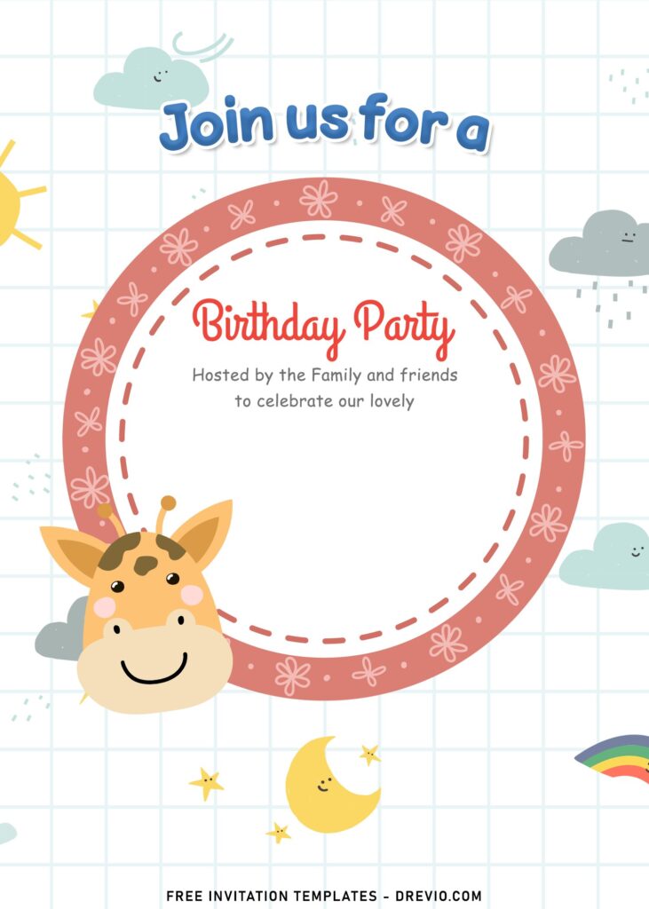 Invitation Template of 11+ Birthday Invitation Templates With Adorable Party Animals 2