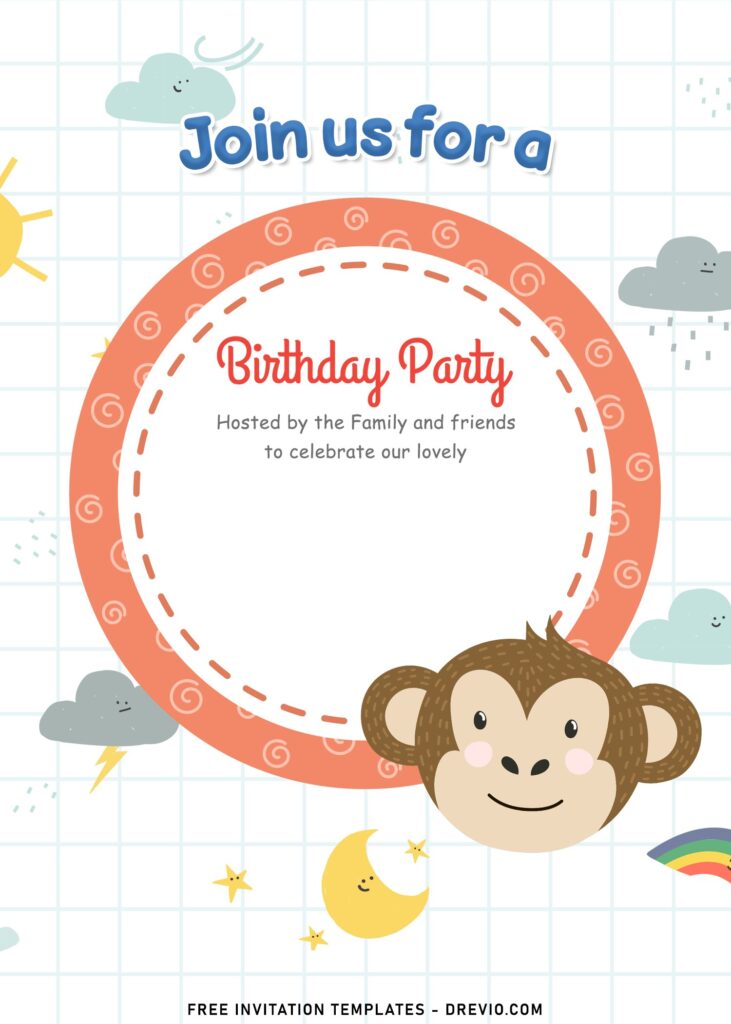 Invitation Template of 11+ Birthday Invitation Templates With Adorable Party Animals 1