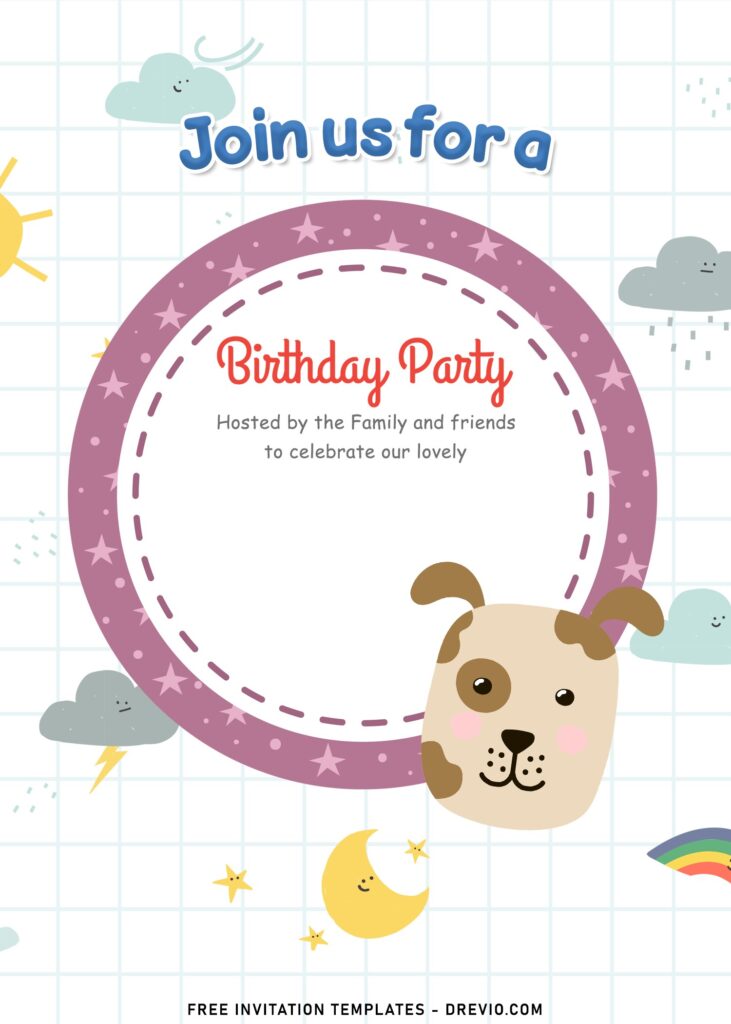 Invitation Template of 11+ Birthday Invitation Templates With Adorable Party Animals 8