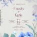 10+ Elegant Vivid Blue Floral Wedding Invitation Templates
