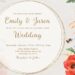 7+ Cornflowers And Poppies Bouquet Floral Wedding Invitation Templates Ttle
