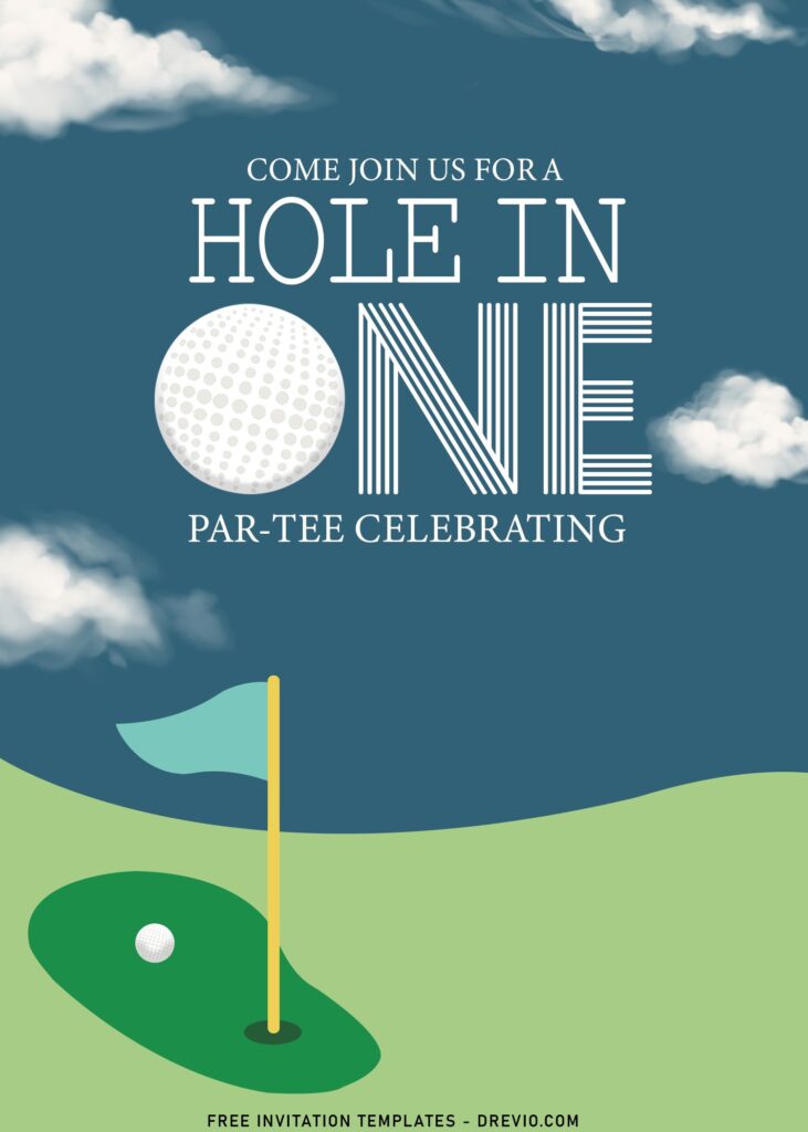 Invitation Template of 7+ Personalized Hole In One Golf Birthday Invitation Templates 1