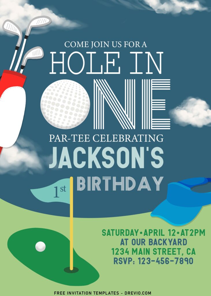 7+ Personalized Hole In One Golf Birthday Invitation Templates