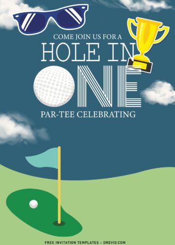 7+ Personalized Hole In One Golf Birthday Invitation Templates ...