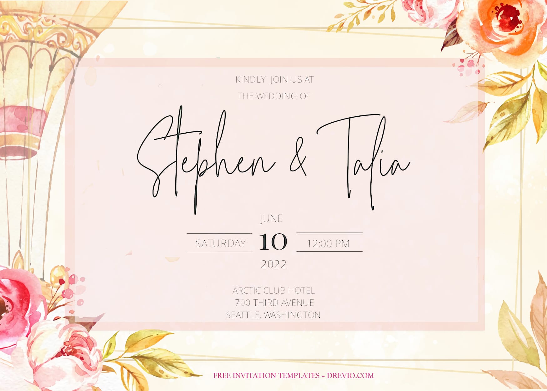 7+ Jovely Lovely Bouquet Floral Wedding Invitation Templates Title