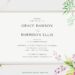 7+ Lovely Peony Bouquet Floral Wedding Invitation Templates Title