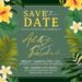 7+ Modern Summer Foliage Beach Wedding Invitation Templates