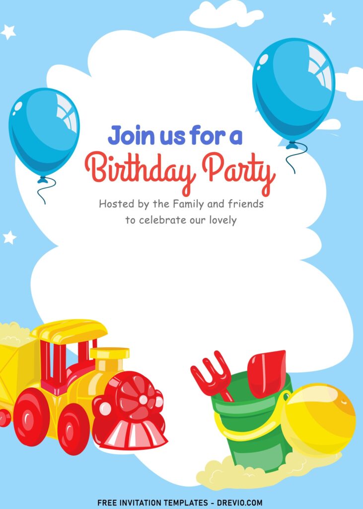 Invitation Template of 7+ Cheerful And Colorful Birthday Invitation Templates For Children 2