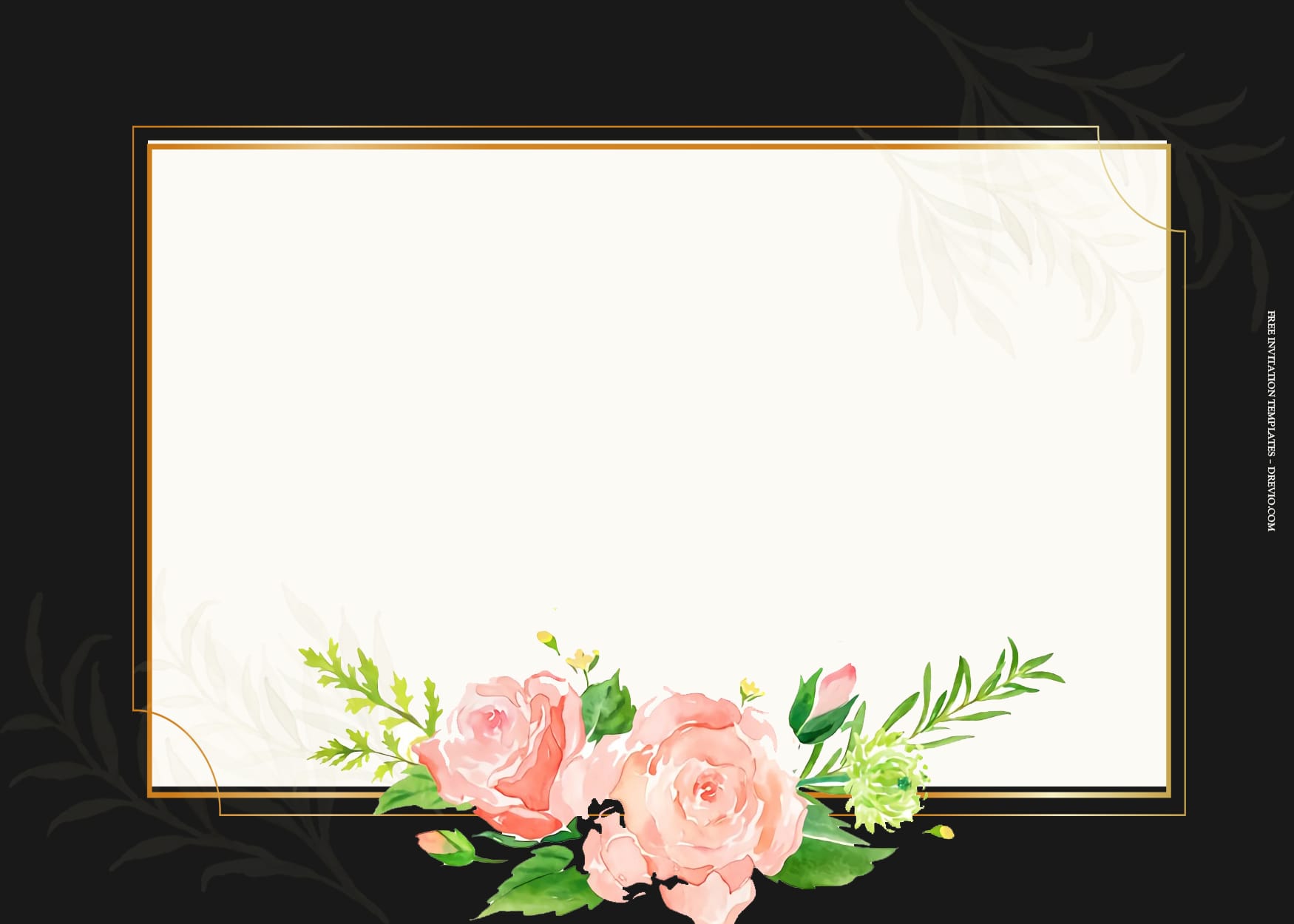 8+ Elegant Pinky Soft Floral Wedding Invitation Templates Type Five