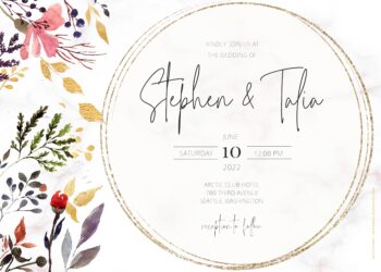 8+ Julia Blossoming Spring Floral Wedding Invitation Templates Title