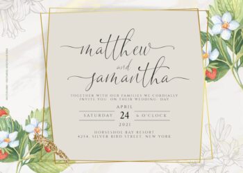 8+ Sweet Strawberry Floral Wedding Invitation Templates Title