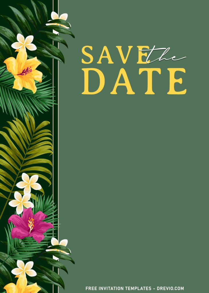 8+ Hawaiian Luau Tropical Birthday Invitation Templates