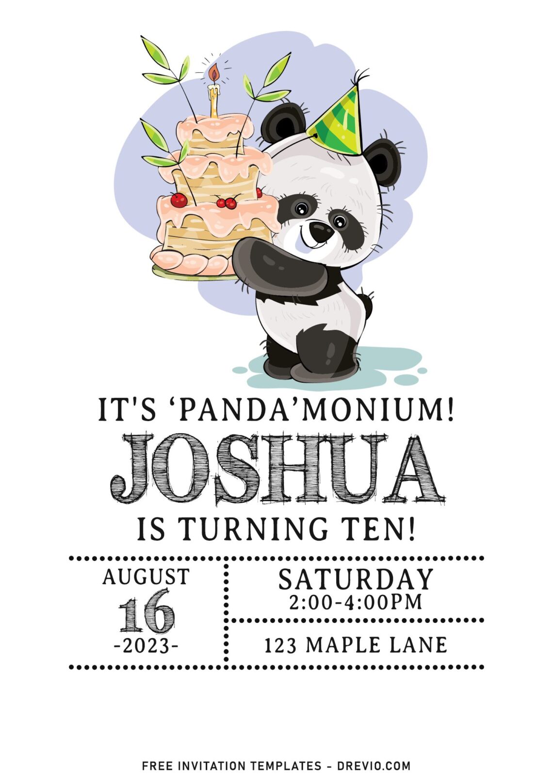 9+ Sweet Birthday Panda Party Invitation Templates