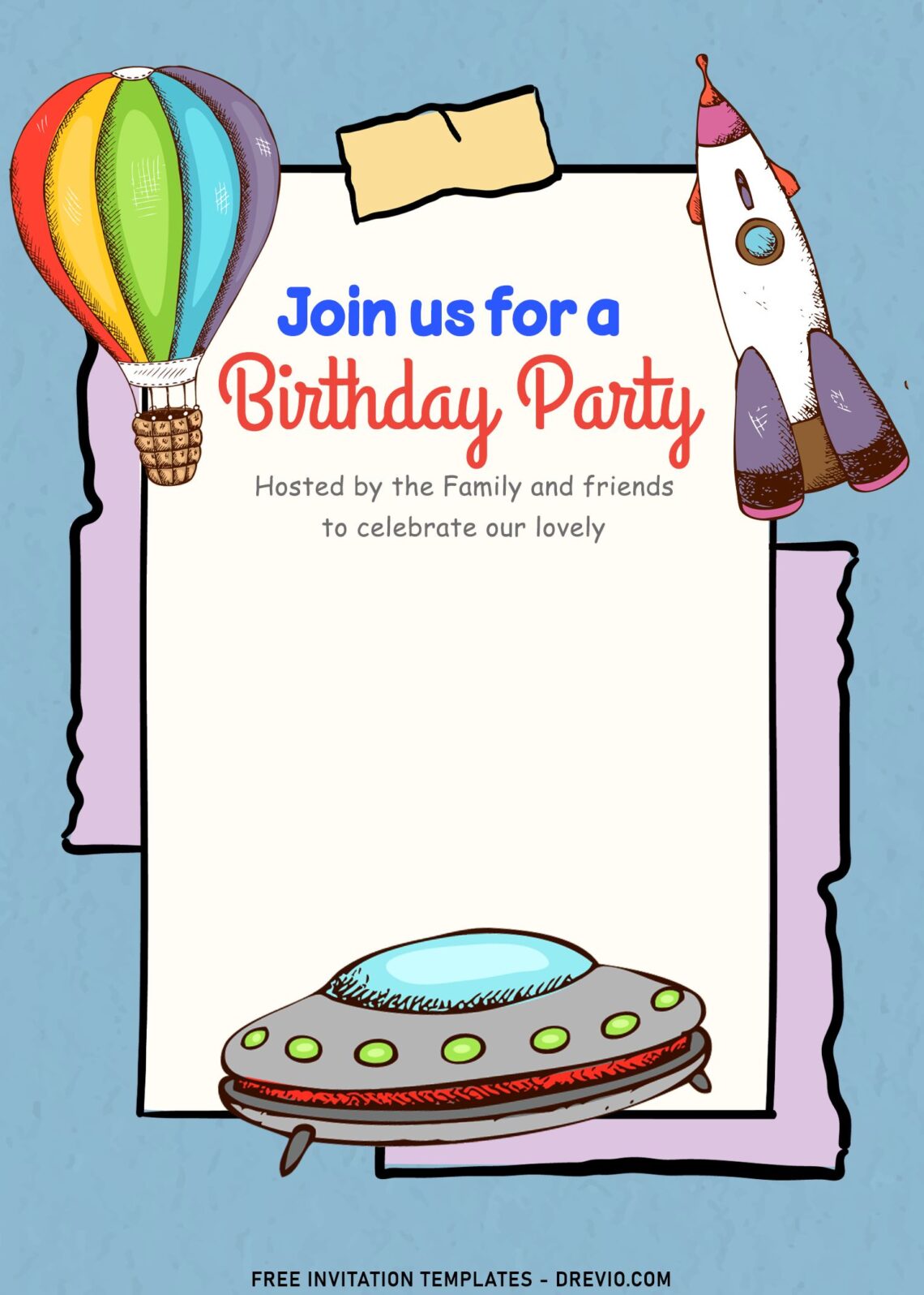 9+ Cartoon Transportation Themed Joint Birthday Invitation Templates ...