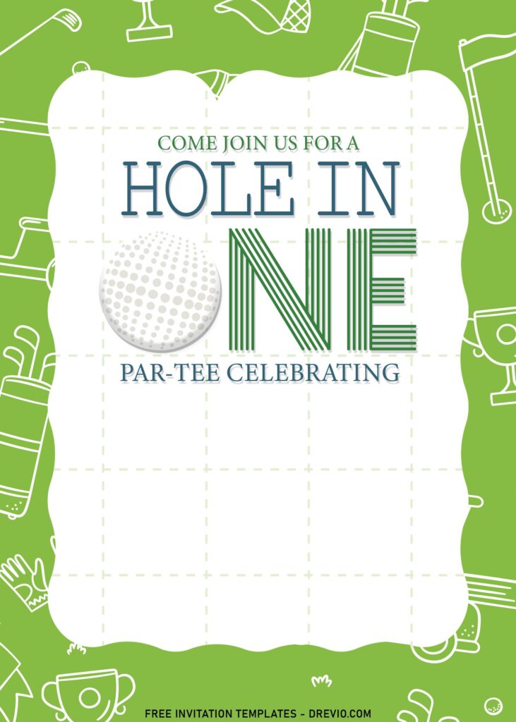 Invitation Template of 9+ Adorable Kids Golf Themed Birthday Invitation Templates 4