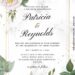 9+ Luxury Marble And Floral Invitation Templates For Beautiful Garden Wedding