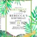 7+ Tropical Luau Greenery And Marble Birthday Invitation Templates