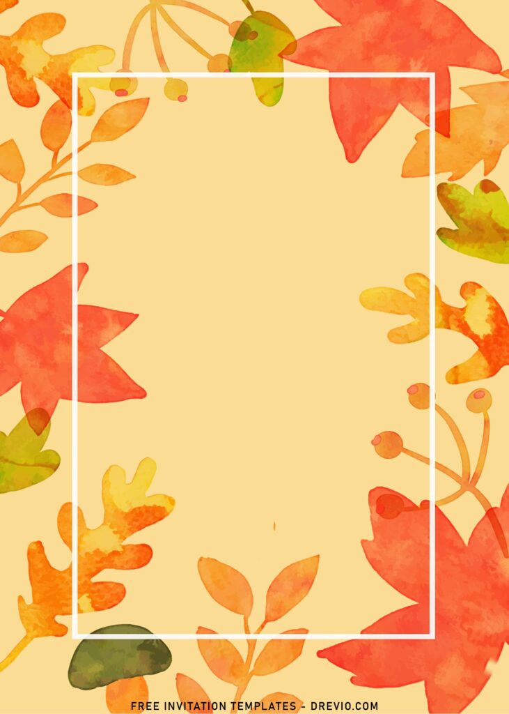 Invitation Template of 11+ Cute Autumn Birthday Invitation Templates For Your Kid's Birthday 9