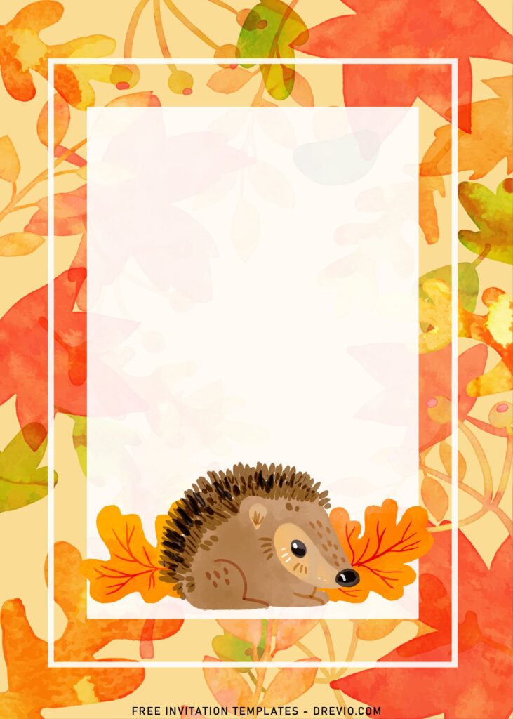 Invitation Template of 11+ Cute Autumn Birthday Invitation Templates For Your Kid's Birthday 7