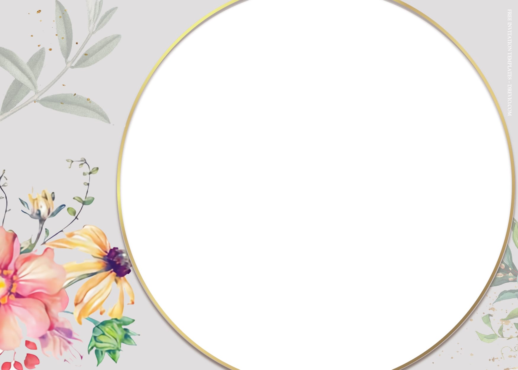 8+ Spring Simple Watercolor Floral Wedding Invitation Templates Seven