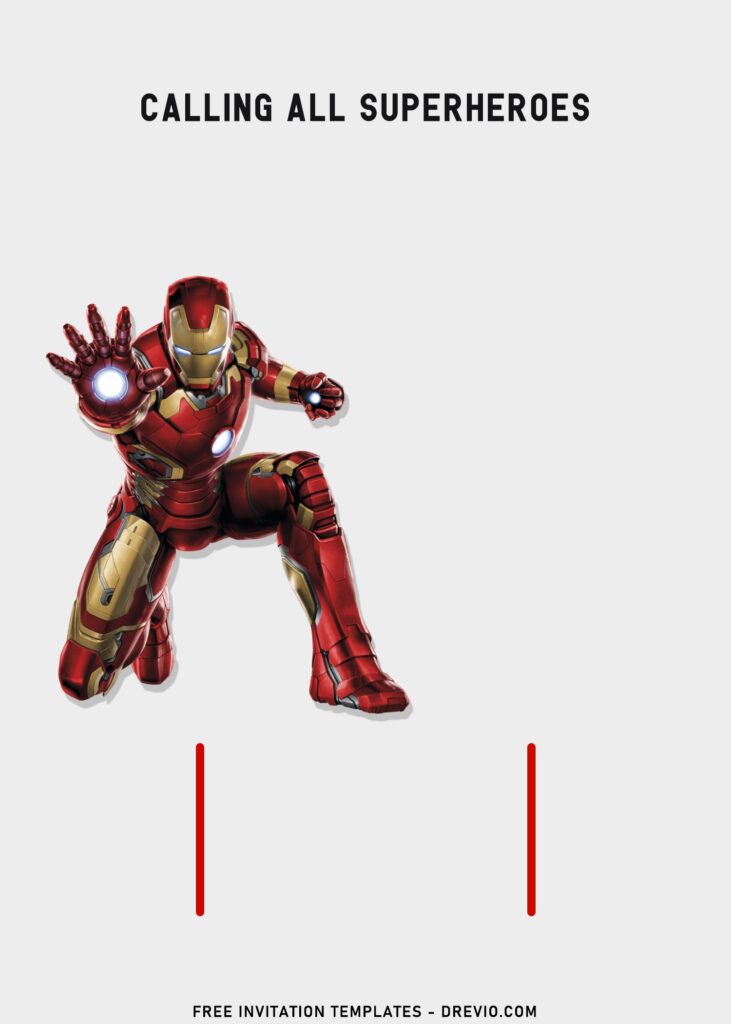 Invitation Template of 10+ Marvel Iron Man Tony Stark Birthday Invitation Templates 5