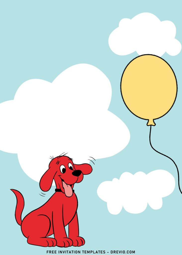 10+ Clifford The Big Red Dog Birthday Invitation Templates with Clifford