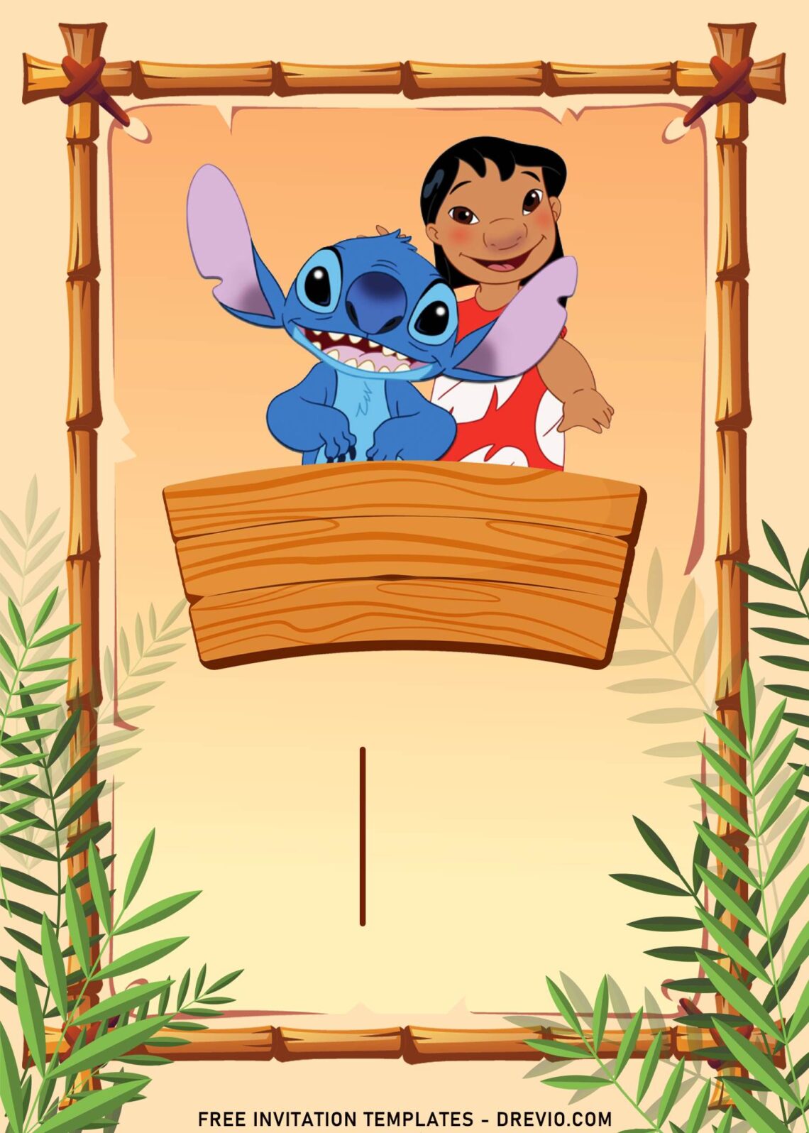 10+ Hawaiian Hula Lilo & Stitch Birthday Invitation Templates ...