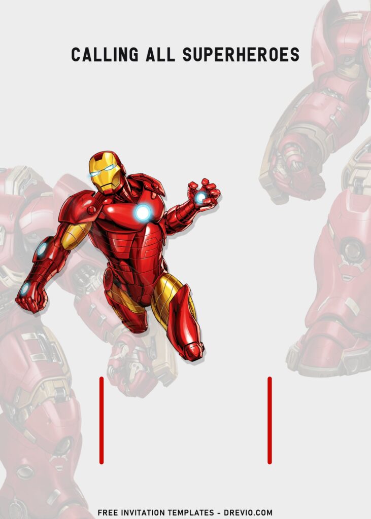 Invitation Template of 10+ Marvel Iron Man Tony Stark Birthday Invitation Templates 9