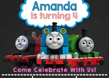 10+ Thomas The Tank Engine And Friends Birthday Invitation Templates