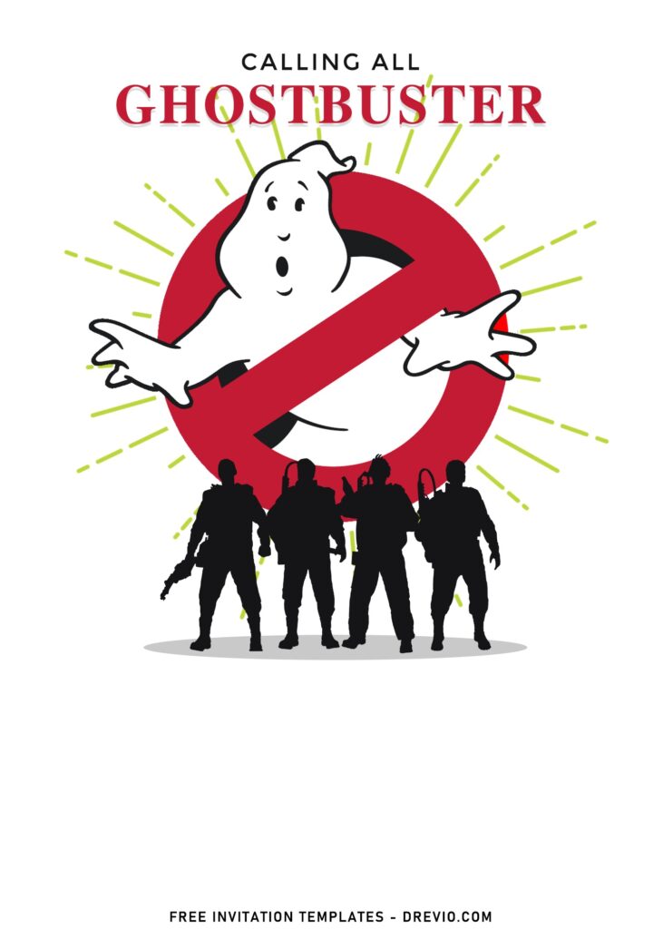 11+ The Sinister Classic Ghostbuster Birthday Invitation Templates with 