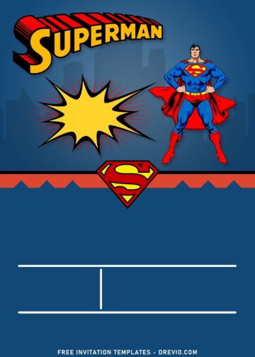 11+ Justice League Superman Birthday Invitation Templates - Drevio ...