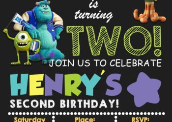 11+ Monster Inc University Birthday Invitation Templates