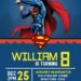 11+ Justice League Superman Birthday Invitation Templates