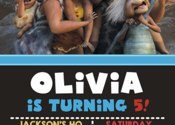 11+ Eccentric The Croods Birthday Invitation Templates Perfect For All Ages