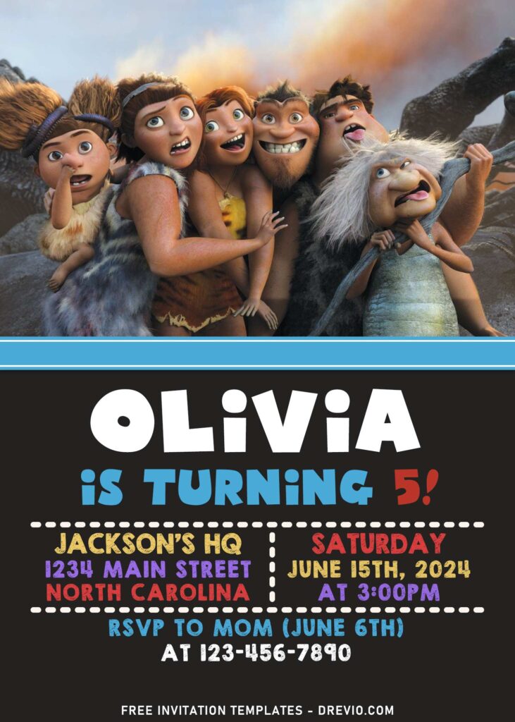 11+ Eccentric The Croods Birthday Invitation Templates Perfect For All Ages