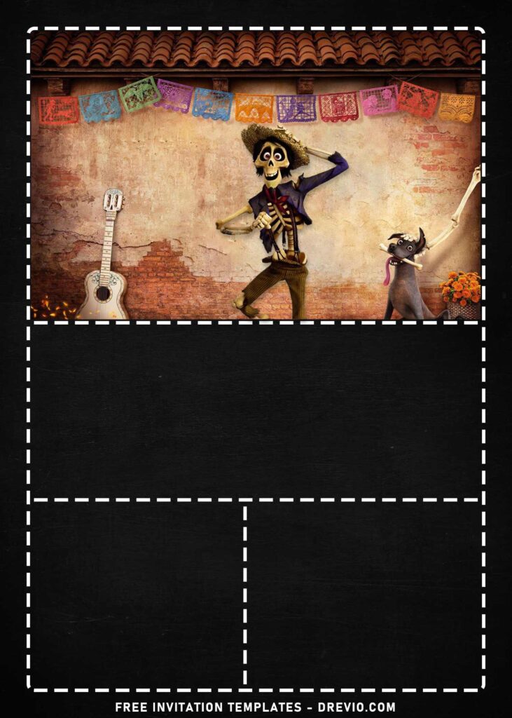 Invitation Template of 7+ Cute Papel Picado Coco Movie Birthday Themed Invitation Templates 3