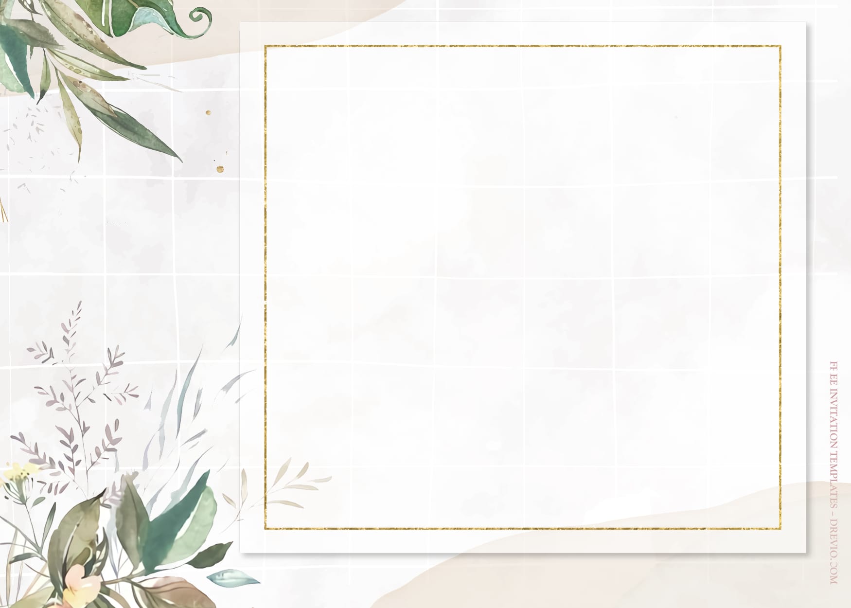 7+ Blooming Serenity Watercolor Floral Wedding Invitation Templates Five
