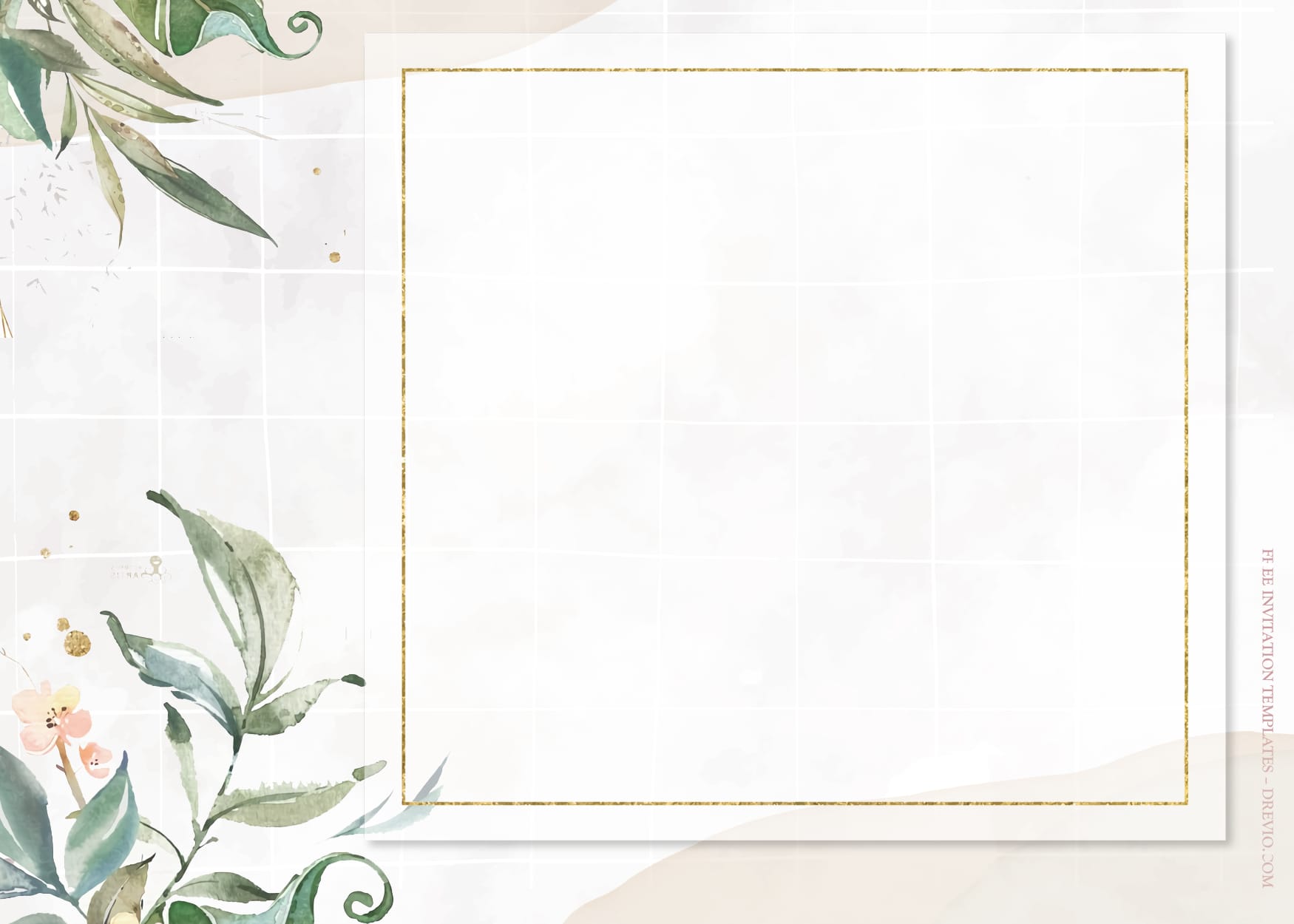7+ Blooming Serenity Watercolor Floral Wedding Invitation Templates One