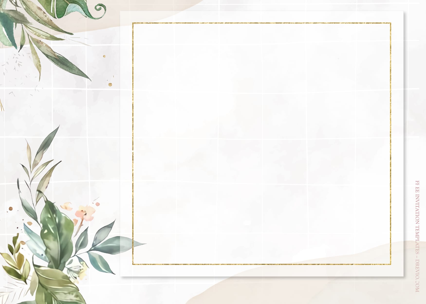7+ Blooming Serenity Watercolor Floral Wedding Invitation Templates Six