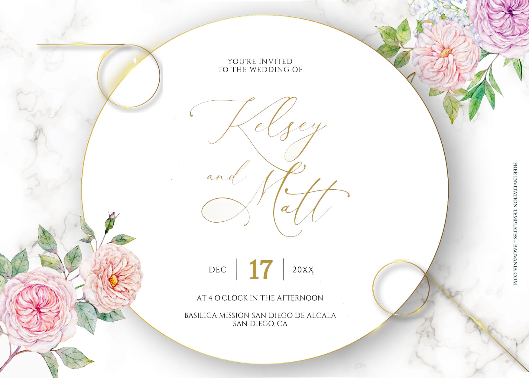 7+ Blush And Ivory Floral Wedding Invitation Templates Title