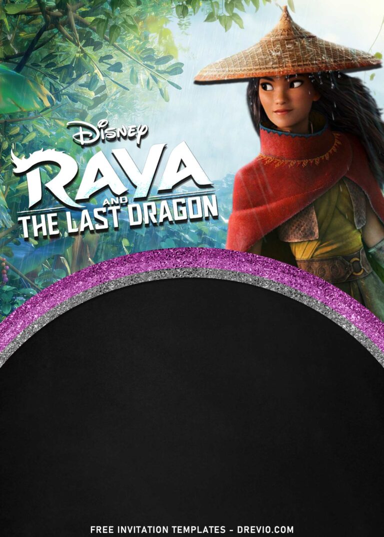 7+ Charming Disney Raya And The Last Dragon Birthday Invitation ...