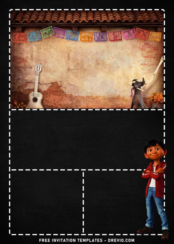 Invitation Template of 7+ Cute Papel Picado Coco Movie Birthday Themed Invitation Templates 6