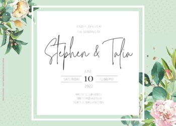 7+ Golden Thread Floral Wedding Invitation Templates Title