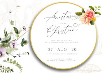7+ Midsummer Wildflowers Garden Wedding Invitation Templates Title
