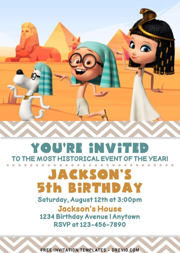 7+ Cute Mr. Peabody And Sherman Birthday Invitation Templates