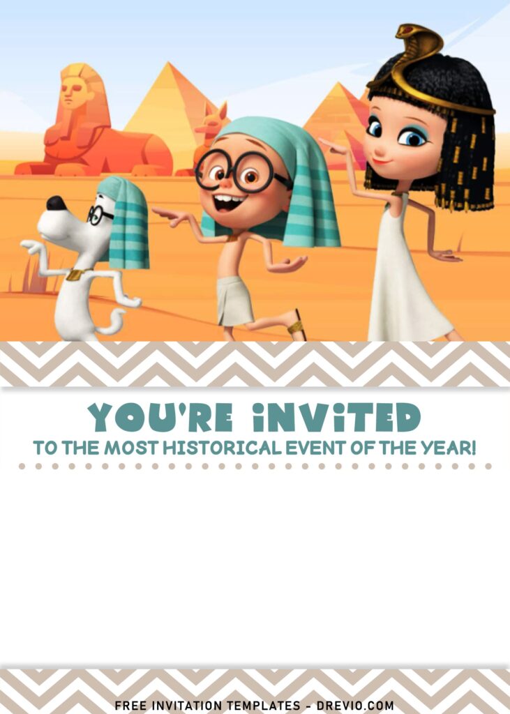 Invitation Template of 7+ Cute Mr. Peabody And Sherman Birthday Invitation Templates 1