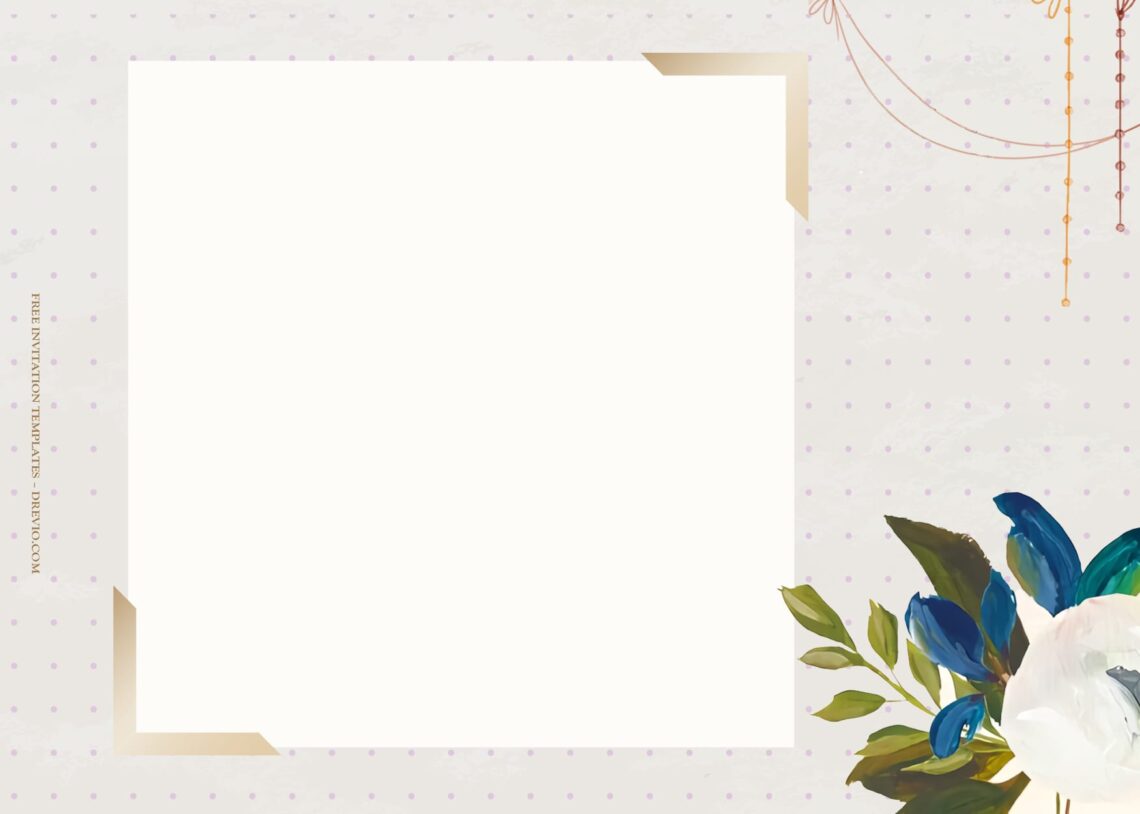 7+ Muted Bloom Watercolor Floral Wedding Invitation Templates ...