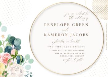 7+ Peony Explosion Watercolor Floral Wedding Invitation Templates Title